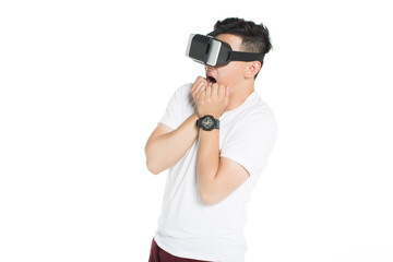 boy watching 3D movie