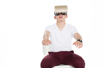 boy watching 3D movie