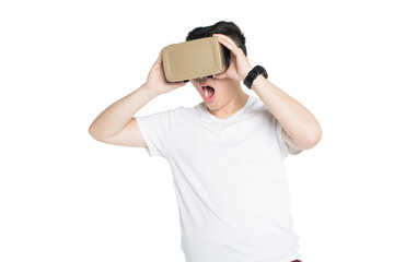 boy watching 3D movie