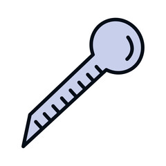 lilac thermometer science icon