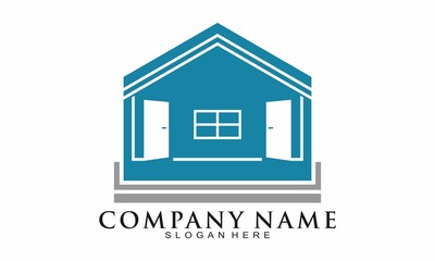 Simple house symbol vector logo