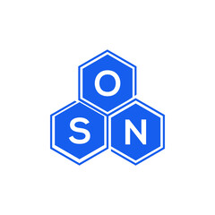 OSN letter logo design on black background. OSN  creative initials letter logo concept. OSN letter design.