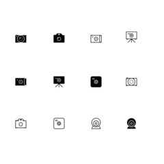 Camera icons set