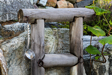A medicinal spring in Korea's Hanok Village.
