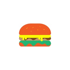  burger icon illustration design