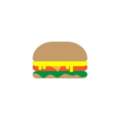  burger icon illustration design