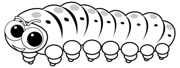 Black and white doodle character