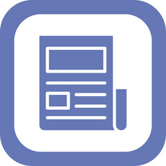 Fototapeta premium News Report Icon