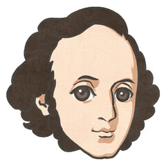 メンデルスゾーンのイラスト