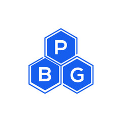 PBG letter logo design on black background. PBG  creative initials letter logo concept. PBG letter design.