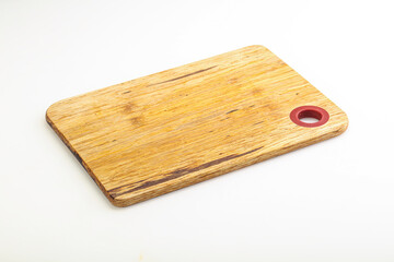 Wooden board for kitchen isolated