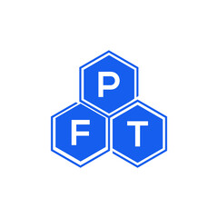 PFT letter logo design on White background. PFT creative initials letter logo concept. PFT letter design  .