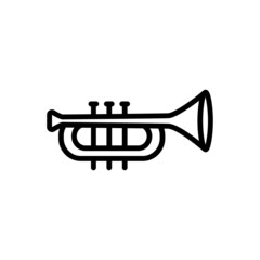 Black line icon for brass