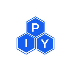 PIY letter logo design on White background. PIY creative initials letter logo concept. PIY letter design. 