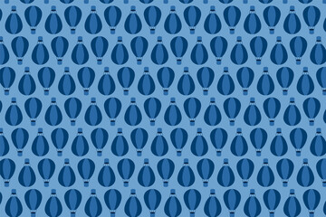 pattern with blue hot air balloons