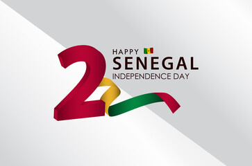 Happy Senegal Independence Day Celebration Vector Template Design Illustration