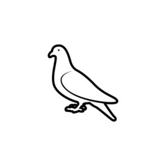 Pigeon icon design template vector isolated illustration