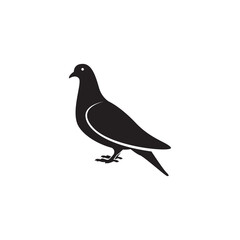 Pigeon icon design template vector isolated illustration