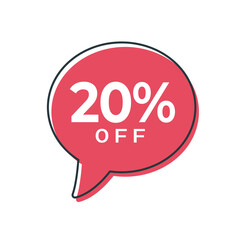Discount up to 20% off Vector Template Design Illustration
