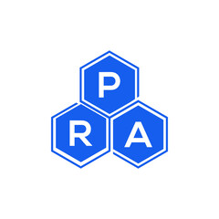 Obraz premium PRA letter logo design on White background. PRA creative initials letter logo concept. PRA letter design. 
