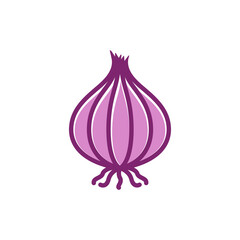 Onion icon design template vector isolated illustration