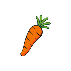 Carrot icon design template vector isolated illustration