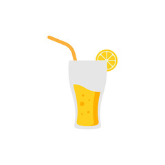 Lemon juice icon design template vector isolated illustration