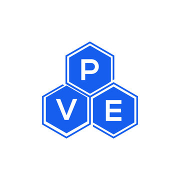 PVE letter logo design on black background. PVE  creative initials letter logo concept. PVE letter design.