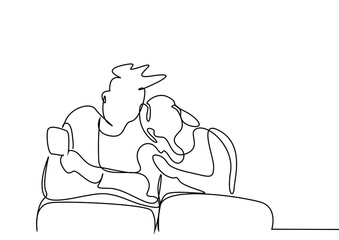 couple in love going on vacation with their luggage and laughing