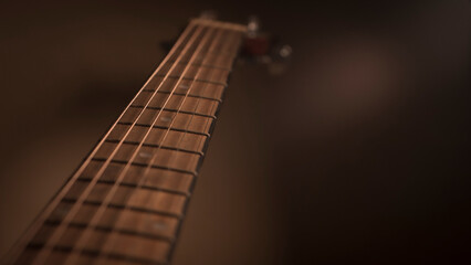 background and texture wallpaper of guitar neck