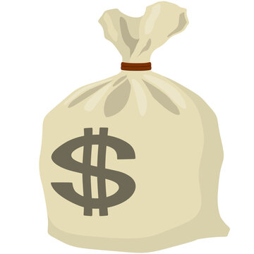 recommend clip art: アメリカドルの入った麻袋