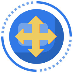 MOVE flat icon,linear,outline,graphic,illustration