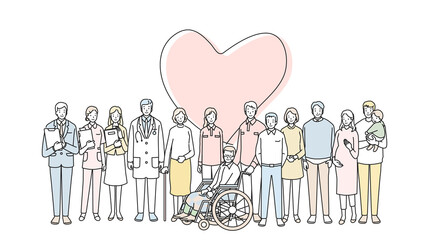 介護関係の人々