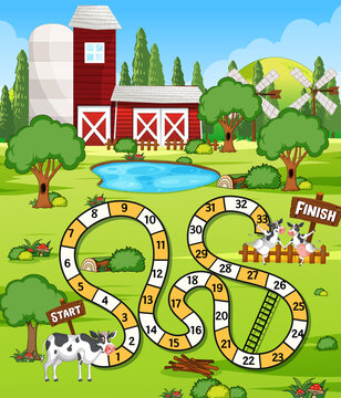 A farm boardgame template