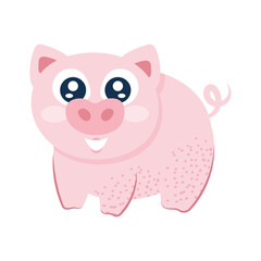 Obraz na płótnie Canvas cute pig animal