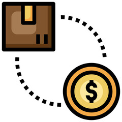 exchange filled outline icon,linear,outline,graphic,illustration