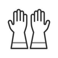 Obraz premium Hand Gloves Icon