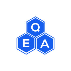 QEA letter logo design on black background. QEA  creative initials letter logo concept. QEA letter design.