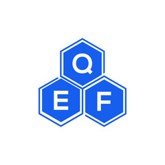 QEF letter logo design on black background. QEF  creative initials letter logo concept. QEF letter design.