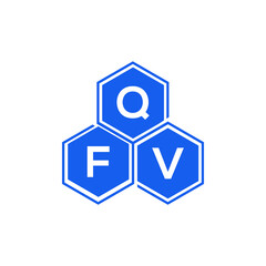 QFV letter logo design on black background. QFV  creative initials letter logo concept. QFV letter design.