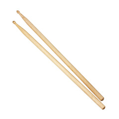 Drum sticks on a white background. Isolated object.