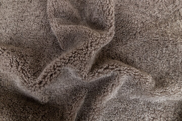 Leather fabrics obtained from natural animals, not yet processed. black leather pieces