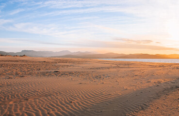 Colorful sunset over the sea