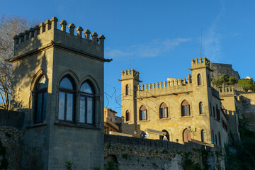 Fototapeta na wymiar View at the castle of Xativa on Spain