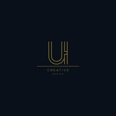 Letter UI logo icon design template elements