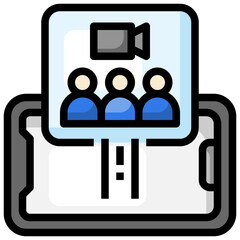 group filled outline icon,linear,outline,graphic,illustration