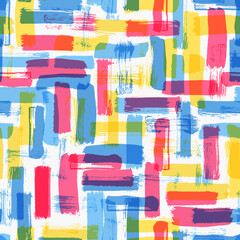 Seamless abstract pattern art. Texture with Hand Painted Crossing Brush Strokes for Print. Modern graphics.