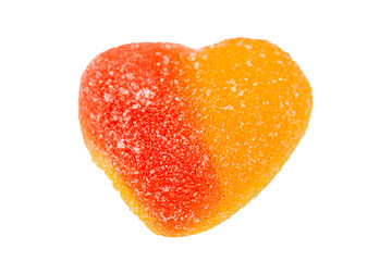 Heart shaped candies. Heart candies coated with sugar, heart colorful sweet candies, sugar heart...