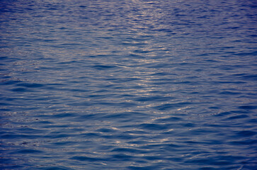 Abstract sea background smooth waves of blue water