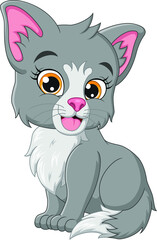 Animal illustration with cute little dog. Pro Vector